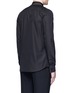 Back View - Click To Enlarge - GIVENCHY - Chain link trim cotton poplin shirt
