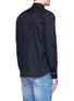Back View - Click To Enlarge - GIVENCHY - Monkey badge patch cotton twill shirt