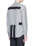 Back View - Click To Enlarge - GIVENCHY - Hopsack patch stripe shirt