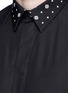 Detail View - Click To Enlarge - GIVENCHY - Icon print collar cotton poplin shirt