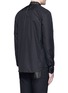 Back View - Click To Enlarge - GIVENCHY - Icon print collar cotton poplin shirt