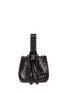 Back View - Click To Enlarge - ALAÏA - 'Vienne' small lasercut leather bucket bag