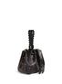 Figure View - Click To Enlarge - ALAÏA - 'Vienne' small lasercut leather bucket bag