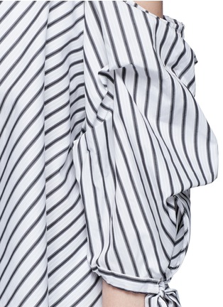 Detail View - Click To Enlarge - CAROLINE CONSTAS - 'Gabriella' stripe sweetheart off-shoulder top