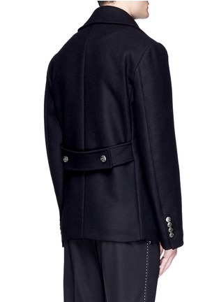 Back View - Click To Enlarge - - - Double breasted peacoat