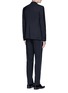 Back View - Click To Enlarge - - - 'Martini' satin trim wool-silk three piece tuxedo suit
