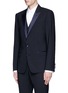 Front View - Click To Enlarge - - - 'Martini' satin trim wool-silk three piece tuxedo suit