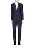 Main View - Click To Enlarge - - - 'Gold' slim fit contrast stitch wool suit