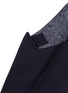 Detail View - Click To Enlarge - - - Slim fit bee embroidery wool tuxedo blazer