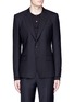 Main View - Click To Enlarge - - - Slim fit bee embroidery wool tuxedo blazer