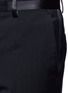 Detail View - Click To Enlarge - - - Slim fit satin trim wool tuxedo pants