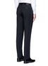 Back View - Click To Enlarge - - - Slim fit satin trim wool tuxedo pants