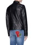 Back View - Click To Enlarge - - - Leather racer jacket