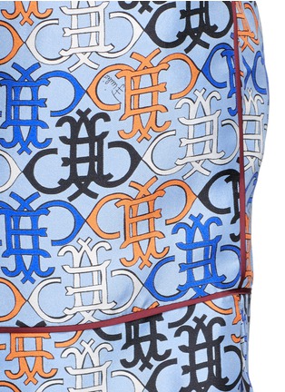 Detail View - Click To Enlarge - EMILIO PUCCI - Monogram print silk pyjama shorts