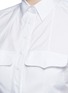 Detail View - Click To Enlarge - ALAÏA - Pocket cropped poplin shirt