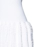 Detail View - Click To Enlarge - ALAÏA - 'Marquises' tiered ruffle trim dot jacquard dress