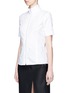 Front View - Click To Enlarge - ACNE STUDIOS - 'Mahina Pop' high neck zip front shirt