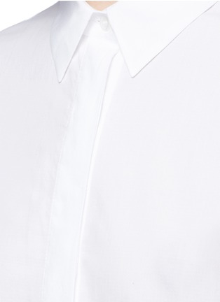 Detail View - Click To Enlarge - ACNE STUDIOS - 'Rosamund Piqué' cotton shirt dress