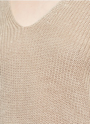Detail View - Click To Enlarge - ACNE STUDIOS - 'Deborah Chunky' linen sweater