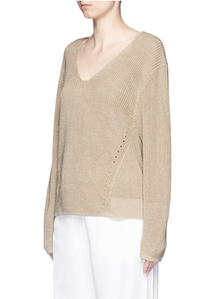 Front View - Click To Enlarge - ACNE STUDIOS - 'Deborah Chunky' linen sweater