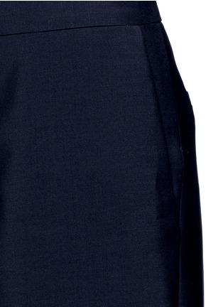 Detail View - Click To Enlarge - ACNE STUDIOS - 'Haddie' asymmetric cuff wool-mohair wide leg pants