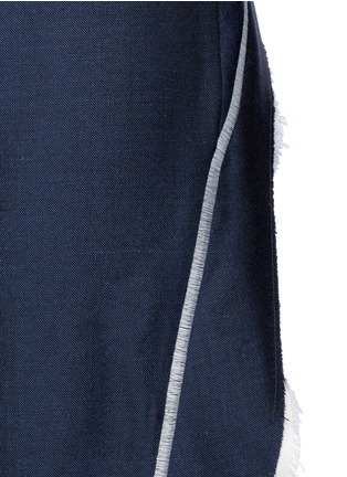 Detail View - Click To Enlarge - ACNE STUDIOS - 'Harriet' fringe trim wool-Mohair cropped pants