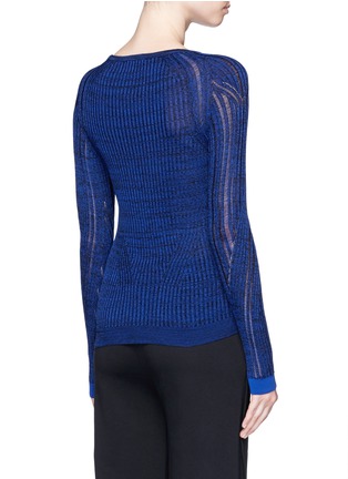 Back View - Click To Enlarge - ACNE STUDIOS - 'Marcy Moulin' ladder stitch rib knit sweater