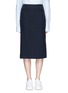 Main View - Click To Enlarge - ACNE STUDIOS - 'Laelia Panama' contrast trim cotton-wool midi skirt
