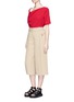Figure View - Click To Enlarge - ACNE STUDIOS - 'Maddock Sable' drape crepe top