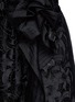 Detail View - Click To Enlarge - SACAI - Floral embroidery lace poplin pleat midi skirt