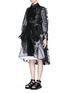 Front View - Click To Enlarge - SACAI - Bandana print vest layer embroidery organza trench coat
