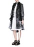 Figure View - Click To Enlarge - SACAI - Bandana print vest layer embroidery organza trench coat