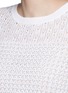 Detail View - Click To Enlarge - ALICE & OLIVIA - 'Ester' beaded pointelle knit sweater