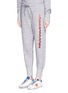 Front View - Click To Enlarge - HAUS GOLDEN GOOSE - Marled cotton fleece jersey jogging pants
