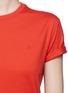 Detail View - Click To Enlarge - T BY ALEXANDER WANG - Roll cuff superfine cotton T-shirt