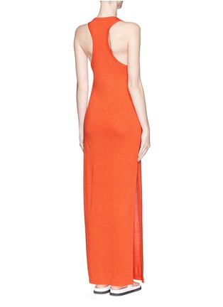 Back View - Click To Enlarge - T BY ALEXANDER WANG - Jersey racerback maxi dress