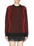 Main View - Click To Enlarge - T BY ALEXANDER WANG - Honeycomb cable knit cotton blend sweater