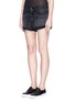 Front View - Click To Enlarge - RAG & BONE - 'Marilyn' exposed button denim shorts