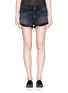 Main View - Click To Enlarge - RAG & BONE - 'Marilyn' exposed button denim shorts