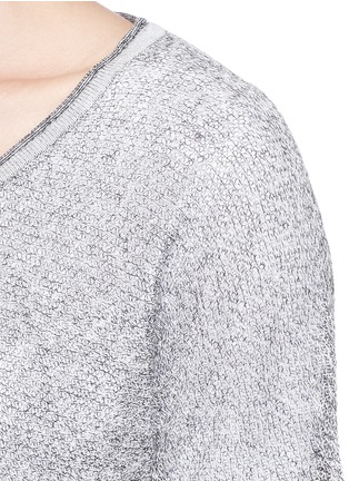 Detail View - Click To Enlarge - RAG & BONE - 'Skye' sheer linen knit sweater
