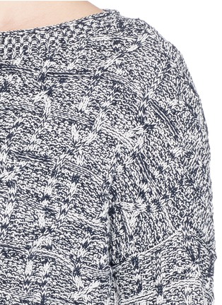 Detail View - Click To Enlarge - RAG & BONE - 'Ginny' mix cable knit Dolman sweater