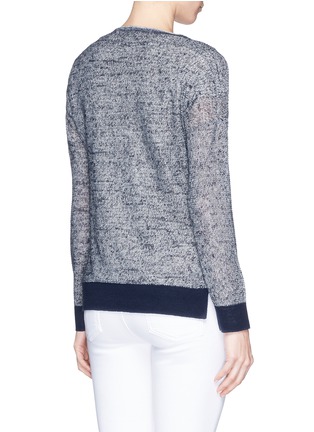 Back View - Click To Enlarge - RAG & BONE - 'Skye' sheer linen knit sweater