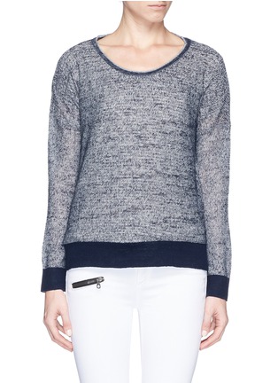 Main View - Click To Enlarge - RAG & BONE - 'Skye' sheer linen knit sweater