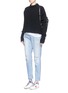 Figure View - Click To Enlarge - RAG & BONE - 'Boyfriend' washed ripped jeans