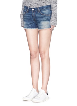 Front View - Click To Enlarge - RAG & BONE - 'Cut-off' cotton denim shorts