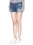 Front View - Click To Enlarge - RAG & BONE - 'Cut-off' cotton denim shorts
