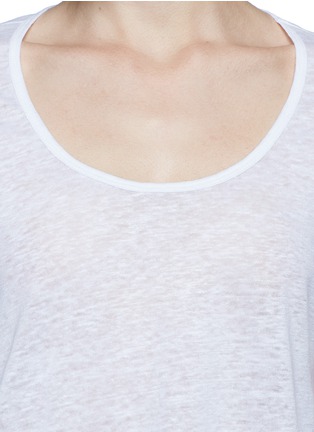 Detail View - Click To Enlarge - RAG & BONE - 'Cody' linen cropped T-shirt