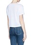 Back View - Click To Enlarge - RAG & BONE - 'Cody' linen cropped T-shirt