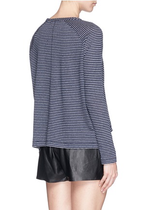Back View - Click To Enlarge - RAG & BONE - 'Camden' stripe cotton-linen T-shirt