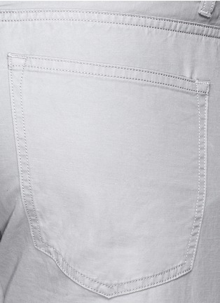 Detail View - Click To Enlarge - THEORY - 'Haydin' cotton-linen pants